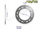 Suzuki DR 350 SL/SM/SN 91-92 SunStar Sprocket Rear - Steel - Plus 1 Tooth