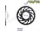 Kawasaki ZX7-R (ZX 750 P1/P2/P3) 96-98 SunStar Sprocket Rear - Steel - Less 1 Tooth