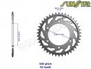 Yamaha YZF 1000 R1 SP 06 SunStar Sprocket Rear - Steel - Less 3 Teeth