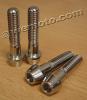 Kawasaki ZX 10R (ZX 1000 C1/C2) 04-05 Front Axle Pinch Bolt Set - Stainless Steel