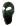 Black Balaclava with 2 Eye Holes Made From  Cotton