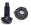 Bolt Number Plate Black with Black Nut