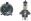 Headlight Bulb Halogen P43T 12v 160/100W - Not UK Road Use