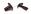 Fairing Clips 6 mm x 10 mm Black Plastic with taper wells