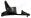 Front Side Fairing Lower - Left Honda CBR600RR 2007-2009 - Unpainted Black
