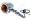 Bullet Light Chrome with Amber Lens & 1in Stem