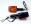 Mini Indicator Black Case - Amber Lens - Long Stem - Pair