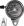 Speedo 60mm Black face with luminous lighting warning lights - with rubber mount