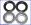 Honda CBR 400 RRR (NC29) Gull Arm (Japan) 94 - Front Wheel Bearing Kit with Dust Seals