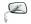 Mirror Kawasaki, Chrome - Left