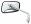 Mirror Kawasaki   Right Chrome Rectangle Long Stem
