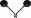 Mirror 8mm Thread Kawasaki - Black - Pair - Kawasaki Z style