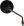 Mirror 10mm Thread Yamaha Round, Black Head, Chrome Stem - Right