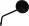 Mirror 10mm Black Round Left Hand Yamaha RD80LC, RD125LC