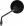 Mirror 10mm Thread Yamaha Round, Black Head, Chrome Stem - Left