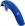 Front Mudguard Blue Fibreglass Universal 4 Inch