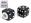 Oxford Lucky Dice Valve Caps Black - Pair