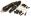 Pattern Shock Absorbers Pair 400mm Pin-Pin