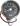 Speedo 160 MPH Black face with Chrome Body (60mm) with Rubber Mounted Bracket