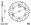Rear sprocket Husqvarna TE350 1990-91