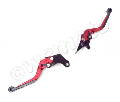 Honda MSX 125 Grom 15 Adjustable Racing Brake And Clutch Lever - Red Picture of Honda MSX 125 Grom 15 Adjustable Racing Brake And Clutch Lever - Red