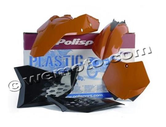 Kit de plásticos completo - naranja - Polisport