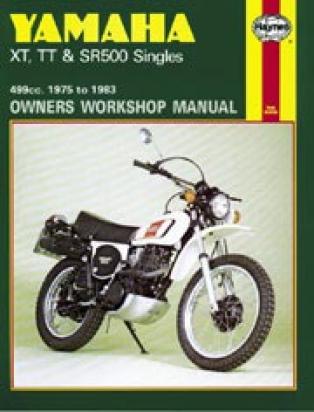 Haynes Manual - Yamaha SR500 XT500 Picture of Haynes Manual - Yamaha SR500 XT500
