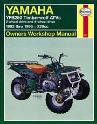 Haynes Manual - Yamaha YFB250 Timberwolf 1992-96 Picture of Haynes Manual - Yamaha YFB250 Timberwolf 1992-96