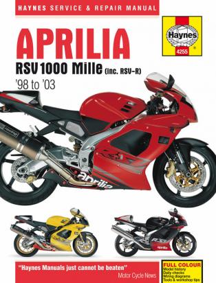Haynes Manual - Aprilia RSV1000 Mille Picture of Haynes Manual - Aprilia RSV1000 Mille