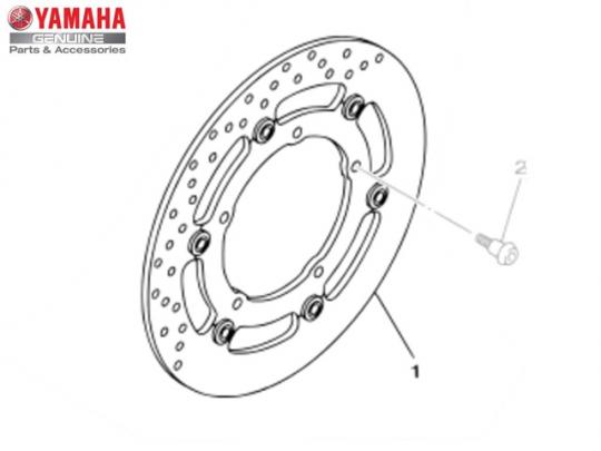 Yamaha XJ6 SA Diversion (ABS) 11 Brake Disc Front - Genuine Manufacturers Part Picture of Yamaha XJ6 SA Diversion (ABS) 11 Brake Disc Front - Genuine Manufacturers Part