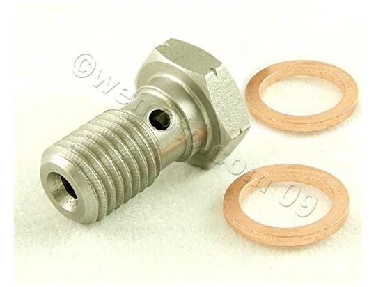 Suzuki AN 125 S/T/V/W/X 95-00 Banjo Bolt for Front Master Cylinder Single Hose (Stainless Steel) Picture of Suzuki AN 125 S/T/V/W/X 95-00 Banjo Bolt for Front Master Cylinder Single Hose (Stainless Steel)