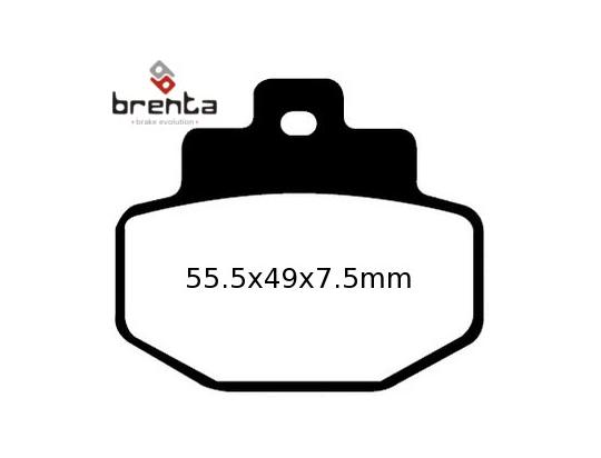 Brake Pads Rear Brenta Sintered (HH Type)
