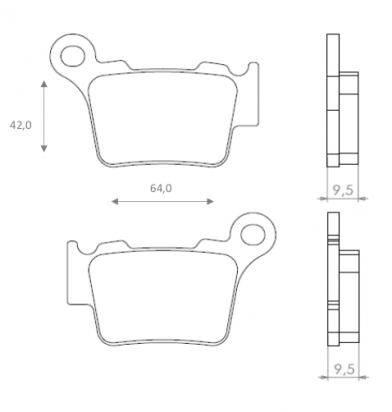 Brake Pads Rear Brenta Off Road