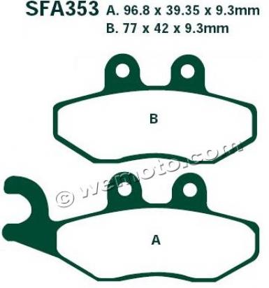 Brake Pads Rear EBC Standard (GG Type)