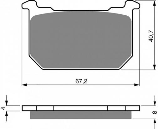 Brake Pads Front Pattern Standard (GG Type)