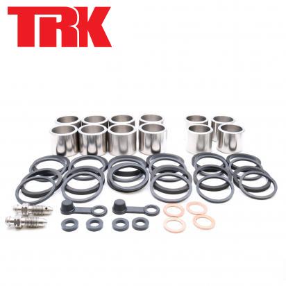 Kit retenes y pistones inox - pinzas de freno delantero completo (doble) - TRK