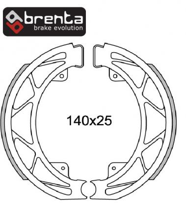 Italjet Jet Set 150 02 Brake Shoes Rear Pattern Picture of Italjet Jet Set 150 02 Brake Shoes Rear Pattern
