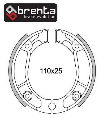 Honda CR 80 R2G 86 Brake Shoes Rear Brenta Picture of Honda CR 80 R2G 86 Brake Shoes Rear Brenta