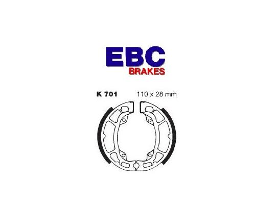Brake Shoes Front EBC Grooved