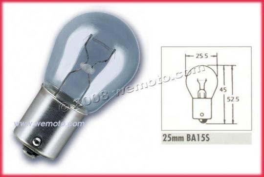 Indicator Bulb BA15 12V 15W Clear Picture of Indicator Bulb BA15 12V 15W Clear