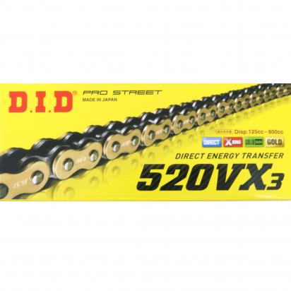 Chain DID VX3 X-Ring Premium Gold & Black