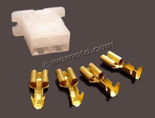 Electrical Connector Block - Female 4 Terminals Picture of Electrical Connector Block - Female 4 Terminals