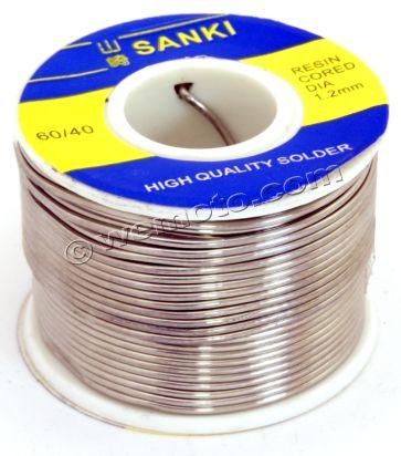 Solid Solder Wire - 60% Tin 40% Lead Alloy Picture of Solid Solder Wire - 60% Tin 40% Lead Alloy