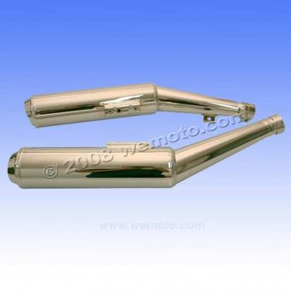 Marving Yamaha XJ 900 Diversion Silencers - Original Style - Chrome Picture of Marving Yamaha XJ 900 Diversion Silencers - Original Style - Chrome