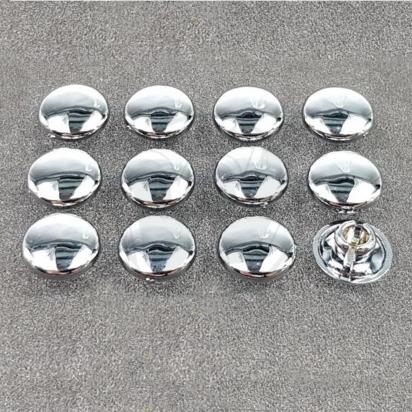 Chrome Caps / Plugs / Cover For M6 Hex / Allen Bolt - 12 Pieces Picture of Chrome Caps / Plugs / Cover For M6 Hex / Allen Bolt - 12 Pieces