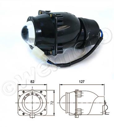 Front Light Projector Type S3 12V 15W Picture of Front Light Projector Type S3 12V 15W
