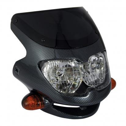 Picture of Dash Universal Sports Fairing Headlight - Carbon