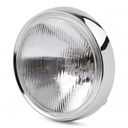 KAWASAKI KH 250 KH250 Headlight Head Light Glass Chrome Rim refector 
