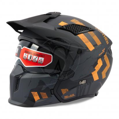 Picture of MT Helmets Streetfighter - Adventure - Large 59-60 - Skull A12