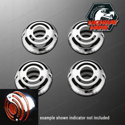 Indicator Lens Cover Chrome - by Highway Hawk